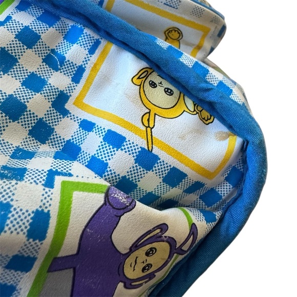 VTG 1998 Teletubbies Blue & White Gingham Mini Diaper Bag - Picture 11 of 16